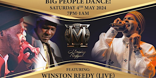 Primaire afbeelding van WINSTON REEDY LIVE! Big People Dance May 4th