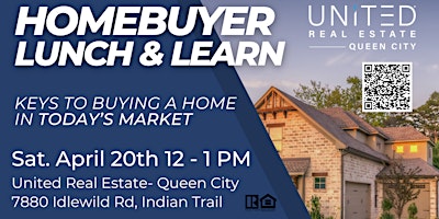 Primaire afbeelding van Homebuyer Lunch & Learn: Keys to buying a home in today's market