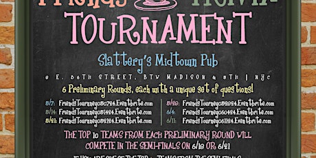 Friends Trivia Tournament - Preliminary Round 1