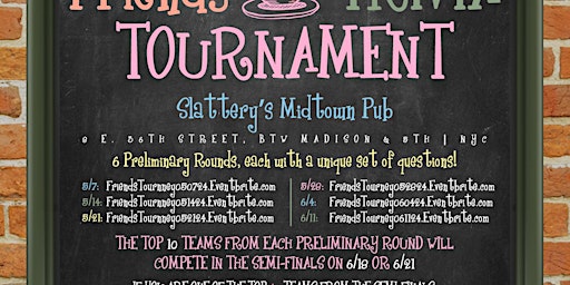 Hauptbild für Friends Trivia Tournament - Preliminary Round 1