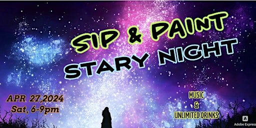 Imagem principal do evento Sip & Paint .......Stary Nights