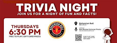 Bohemian Bull Mauldin Trivia Night