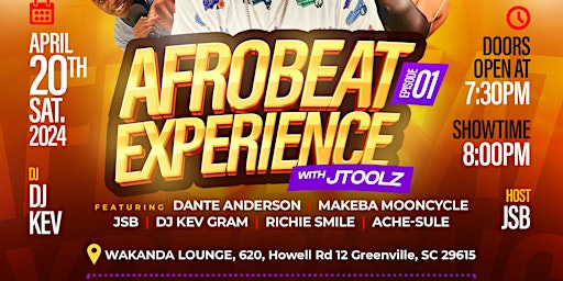 Hauptbild für AFROBEAT EXPERIENCE     ****Episode 1****   ****JTOOLZ****