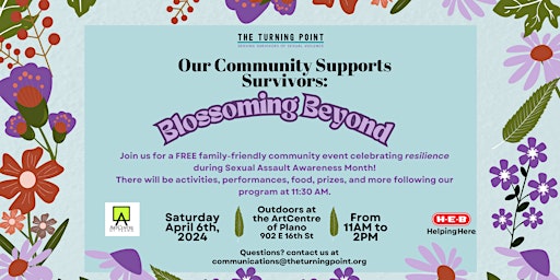 Imagem principal de 2nd Annual Our Community Supports Survivors: Blossoming Beyond