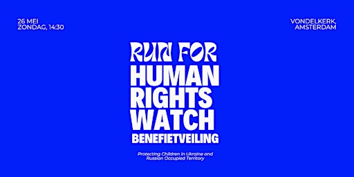 Immagine principale di Benefietveiling Run for Human Rights Watch 