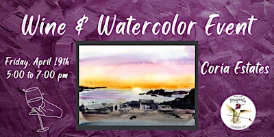 Wine & Watercolor at Coria primary image