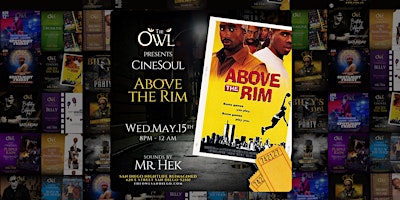 Primaire afbeelding van CineSoul Night:  Above the Rim with DJ Hek