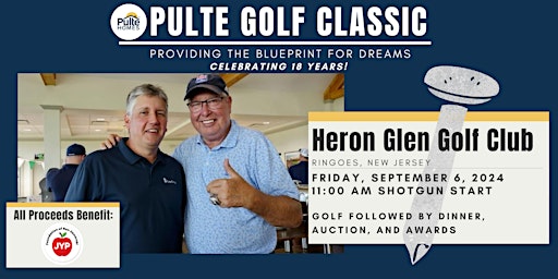Hauptbild für 2024 Pulte Homes Charity Golf Tournament BENEFITING Jaws Youth Playbook