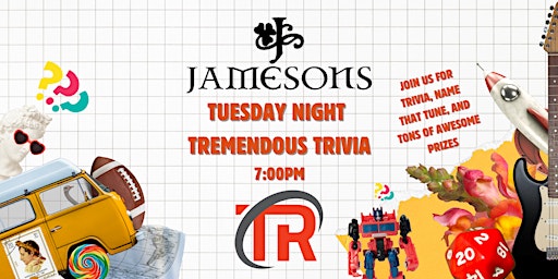 Imagem principal do evento Calgary Tuesday Night Trivia at Jamesons Brentwood