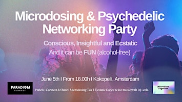 Primaire afbeelding van Microdosing & Psychedelic Networking Party in Amsterdam