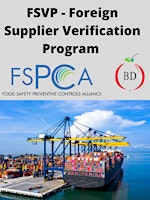 FSVP Course - Online Live Course - FSPCA Curriculum 1,5 Days  primärbild