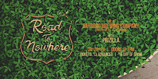 Hauptbild für Road to Nowhere (Talking Heads Trib) + Prizilla | All Ages |at the Bayboro