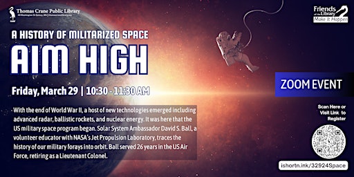Imagem principal do evento Aim High -- A History of Militarized Space (Online)