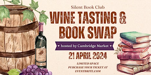 Imagem principal do evento Wine Tasting & Book Swap