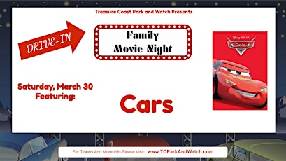 Saturday Drive In Movie Nights | Cars