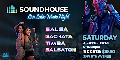 Imagem principal do evento Soundhouse LIVE Latin Music Night