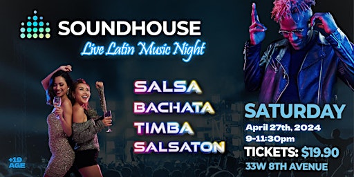 Image principale de Soundhouse LIVE Latin Music Night