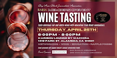 Imagem principal de *New Date* Wine Tasting with BABJA!