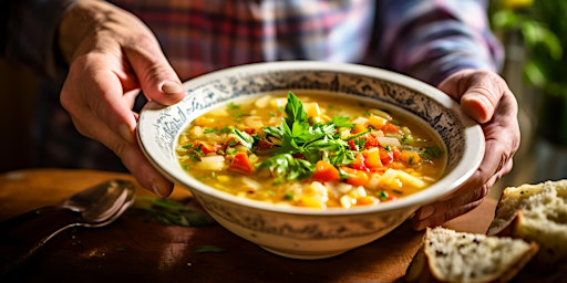 Imagem principal de Online Cooking - White Bean and Vegetable Minestrone with Pasta