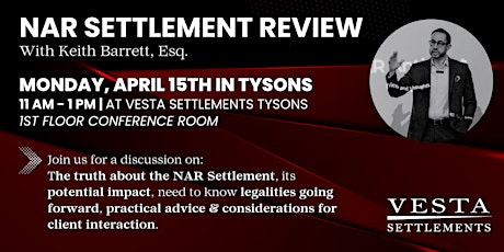 Imagen principal de NAR Settlement Review in Tysons