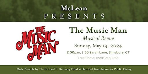 Imagem principal do evento McLean Presents: The Music Man Musical Revue