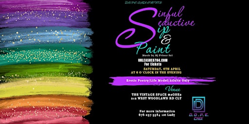 Imagem principal do evento Sinful Seduction Sip & Paint