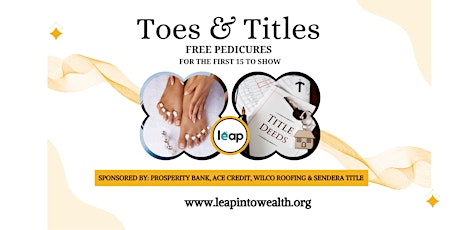 Toes & Titles: Homebuyer Workshop