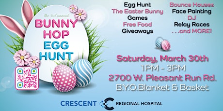 3rd Annual Bunny Hop Egg Hunt presented by Crescent Regional Hospital