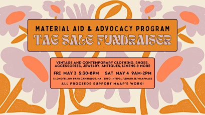 MAAP Vintage & Contemporary Tag Sale Fundraiser