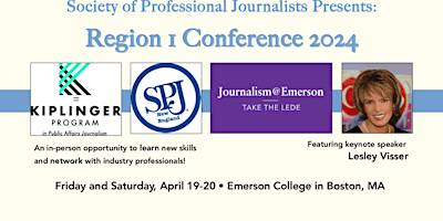 Primaire afbeelding van Society of Professional Journalists Region 1 Conference