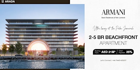 Armani Beach Residences @ Palm Jumeirah Dubai