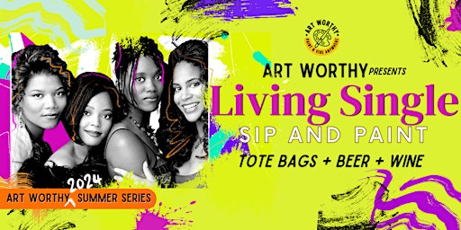 Imagen principal de Living Single Tote Bag Paint & Sip