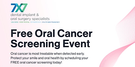 FREE Oral Cancer Screening Event  primärbild