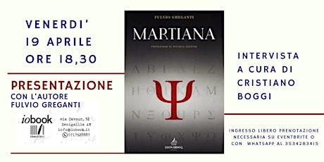 Presentazione di 'MARTIANA' con Fulvio Greganti