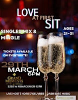 Primaire afbeelding van Love at First Sit: Singles Mix and Mingle (Women 21+)