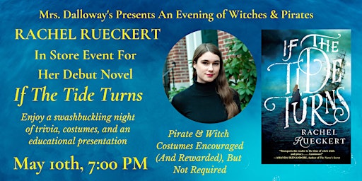 Imagem principal do evento Rachel Rueckert IF THE TIDE TURNS In-Store Special Swashbuckling Event