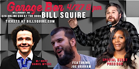 Bill Squire Headlines Garage Bar