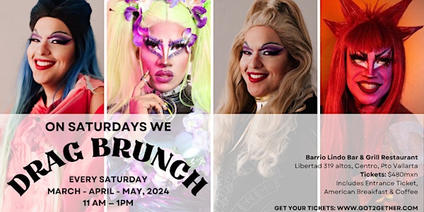 Saturday Drag Brunch - May 25th - PV PRIDE EDITION