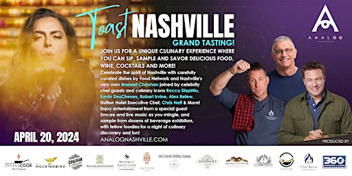 Primaire afbeelding van Toast Nashville Grand Tasting: A Specially Curated Culinary Experience