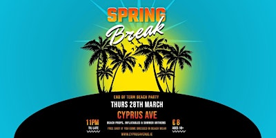 Primaire afbeelding van Spring Break Party - Throwback Thursdays