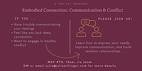 Embodied Connection: Conflict + Communication