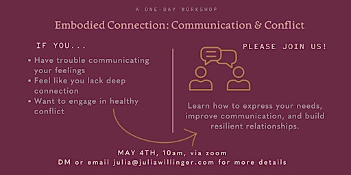 Imagen principal de Embodied Connection: Conflict + Communication