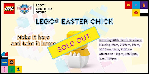 Primaire afbeelding van Easter Chick LEGO Make and Take - 11:00am