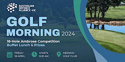 Australian Defence Alliance-Vic Golf Morning primary image