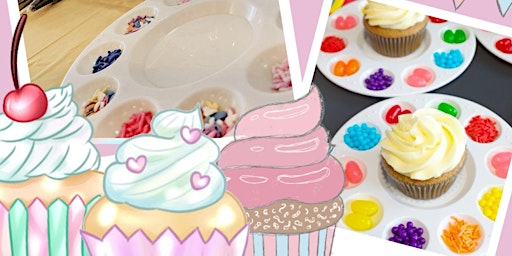 Cupcake decorating (kids and adults welcome) primary image