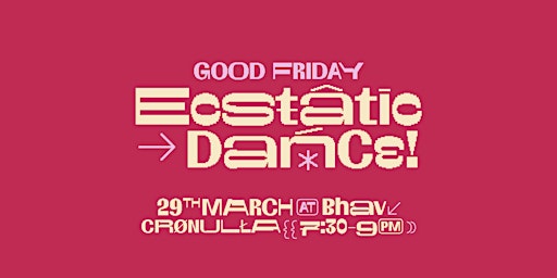 Primaire afbeelding van Ecstatic Dance Cronulla GOOD FRIDAY!