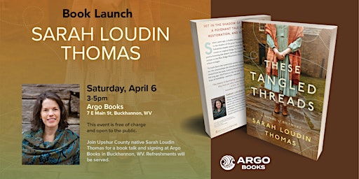 Imagem principal do evento Book Launch: Sarah Loudin Thomas "These Tangled Threads"