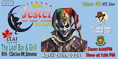 Imagem principal do evento Jester of the Year Contest at The Leaf Bar & Grill!!