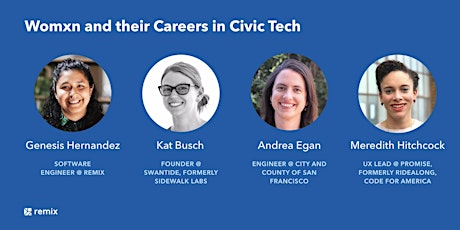Womxn and their Careers in Civic Tech
