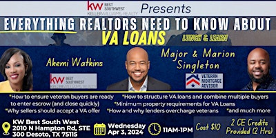 Everything Realtors Need to Know About VA Loans (Texas CE Course) primary image